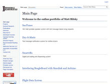 Tablet Screenshot of mattbilsky.com